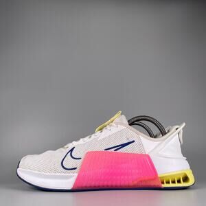 Nike Metcon 9 Men's Size 8 White/Pink/Blue Gym Training Sneakers Athletic Shoes